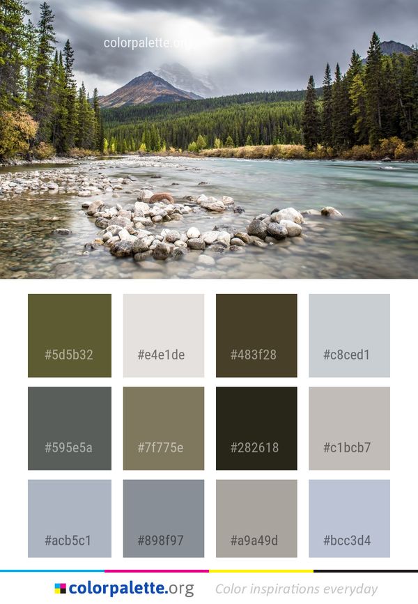 Nature River Wilderness Color Palette