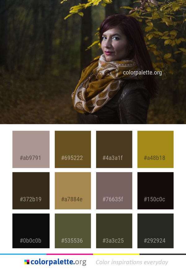 Nature Yellow Girl Color Palette