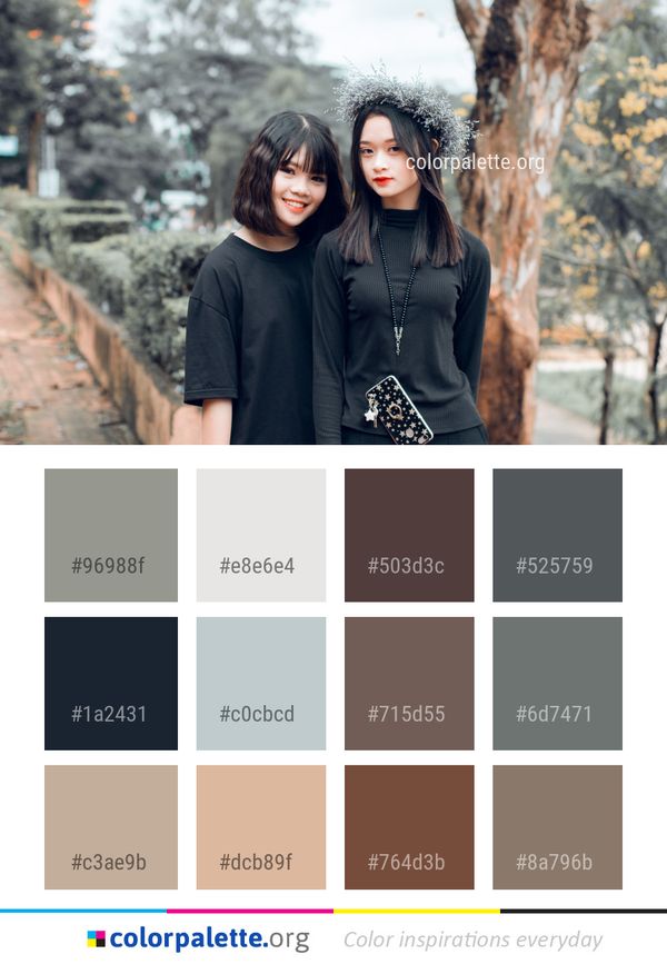 Photograph Girl Beauty Color Palette