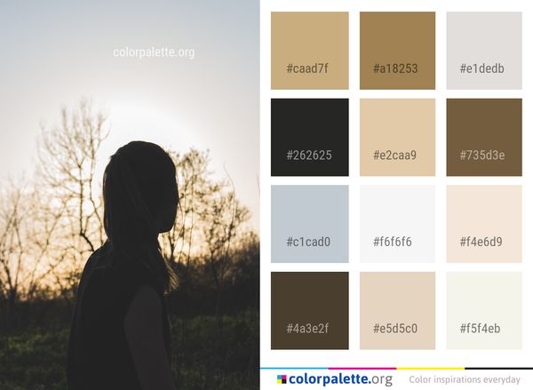 Photograph Sky Girl Color Palette