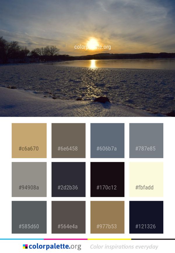 Sky Snow Winter Color Palette