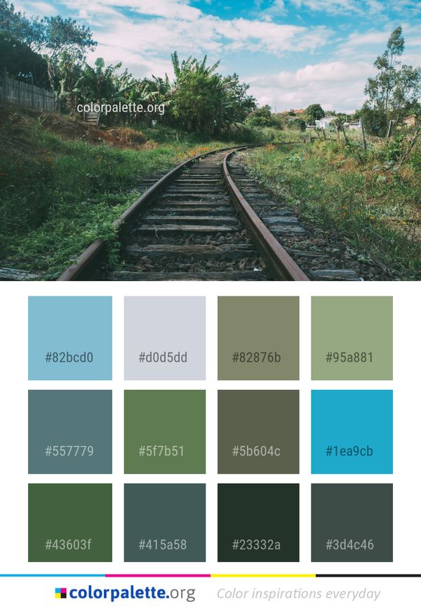 Track Transport Rail Color Palette