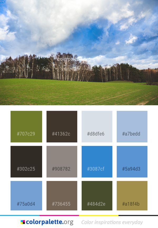 Cloud Sky Nature Color Palette