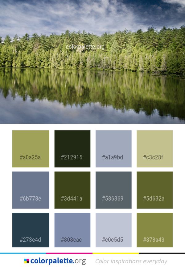 Reflection Water Nature Color Palette