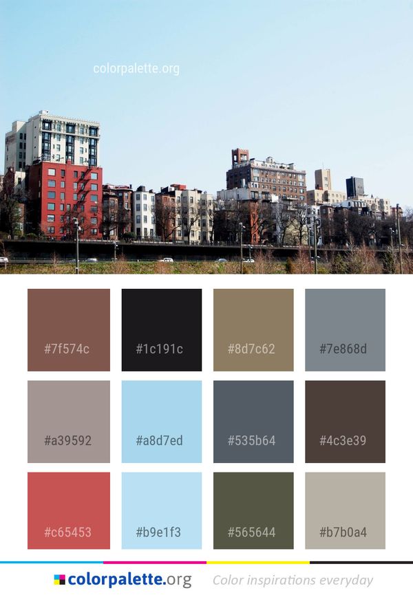City Urban Area Sky Color Palette