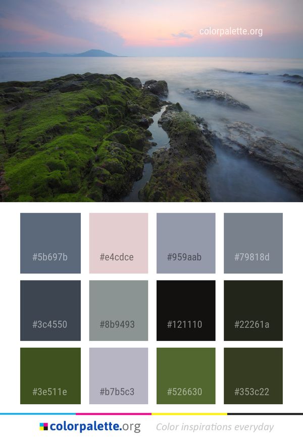 Coast Sea Headland Color Palette