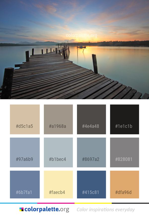 Pier Water Dock Color Palette