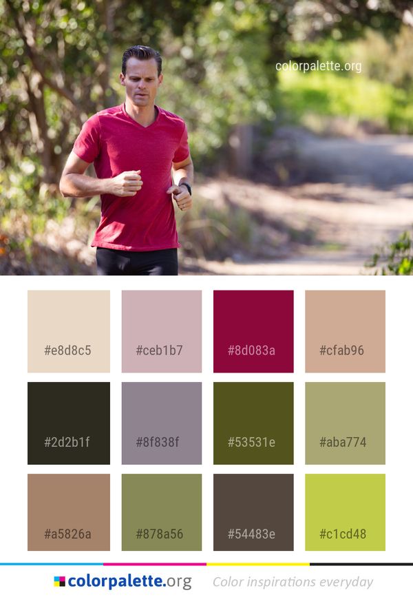 Red Photograph Person Color Palette