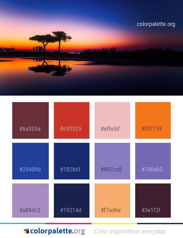 Reflection Nature Sky Color Palette