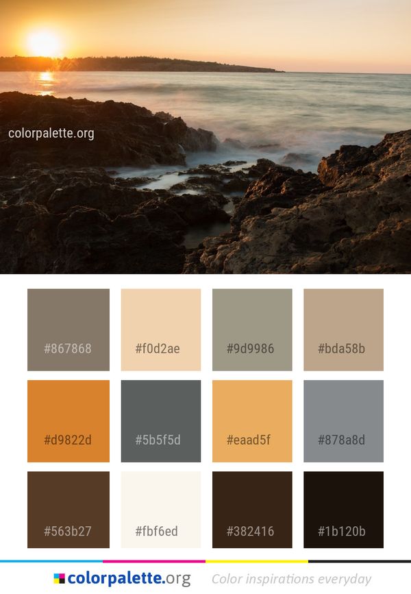 Sea Body Of Water Coast Color Palette