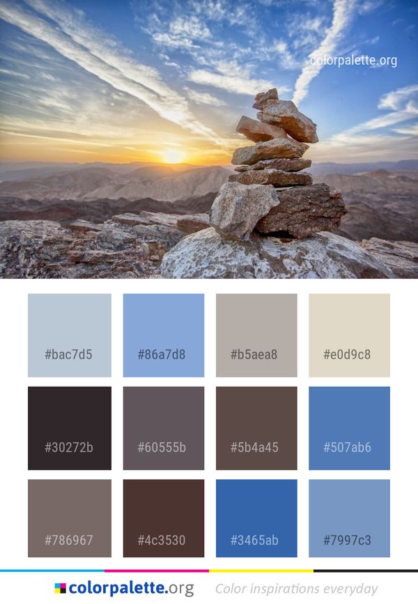 Sky Rock Wilderness Color Palette