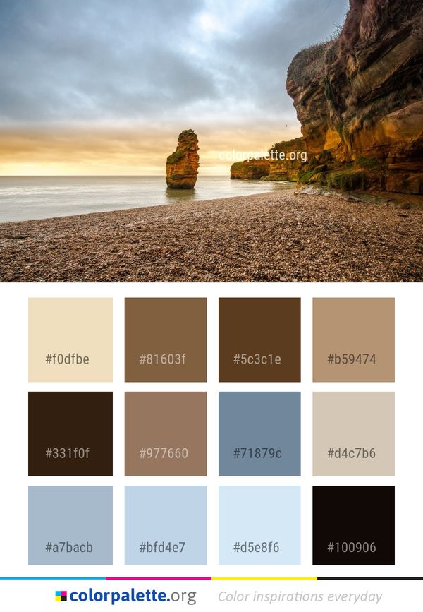 Sky Sea Coast Color Palette