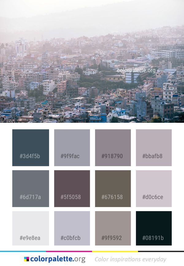 City Urban Area Metropolitan Color Palette