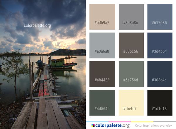 Cloud Sky Water Color Palette
