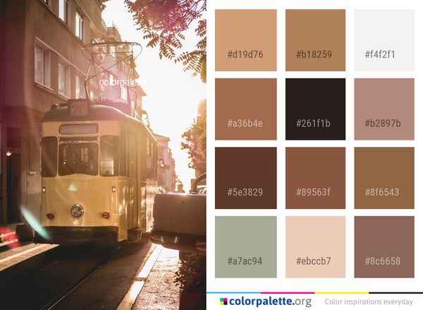 Transport Urban Area Light Color Palette