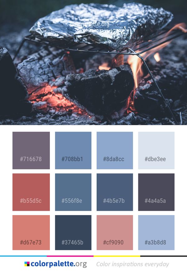 Water Geological Phenomenon Reflection Color Palette