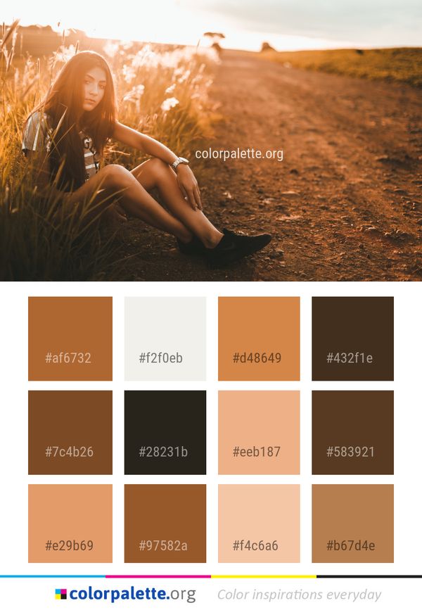 Beauty Girl Photography Color Palette