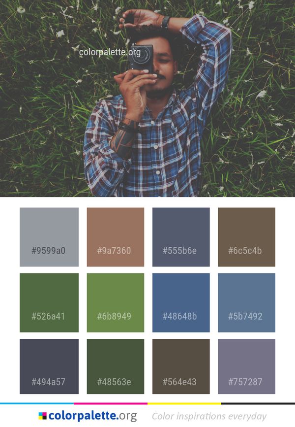 Grass Plant Tree Color Palette