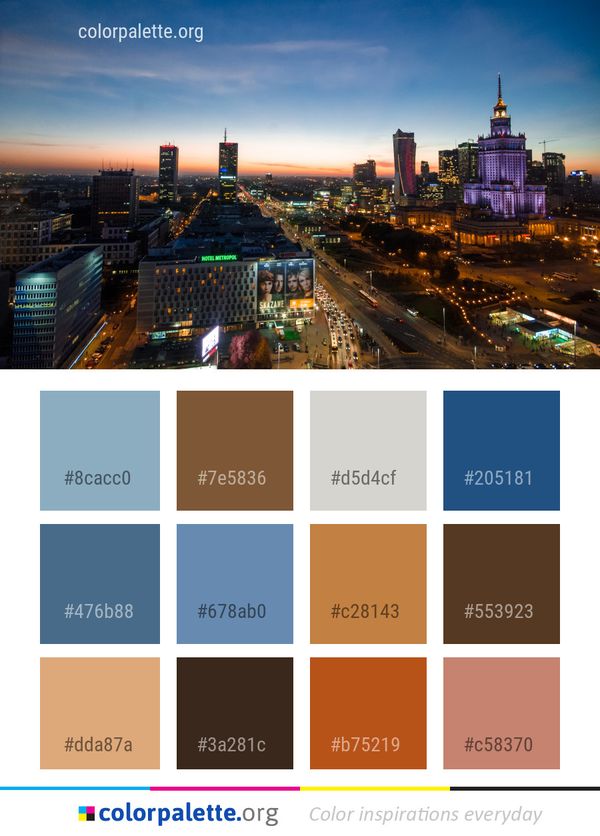 Metropolitan Area Cityscape City Color Palette
