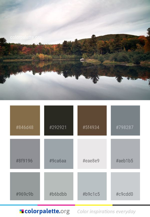 Reflection Water Nature Color Palette