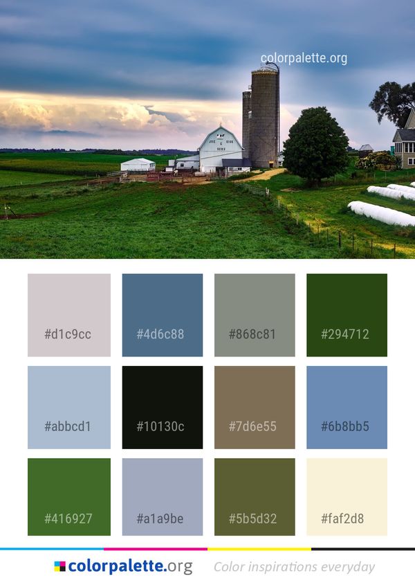 Sky Cloud Farm Color Palette
