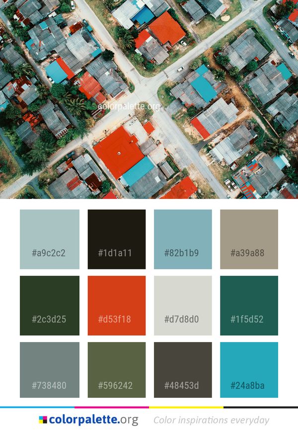 Urban Area Residential Neighbourhood Color Palette