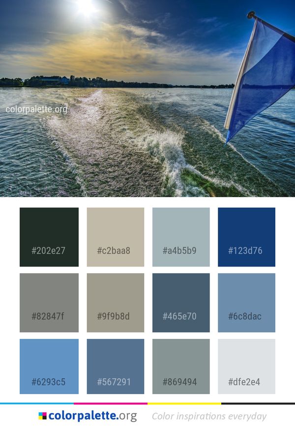 Water Waterway Sea Color Palette