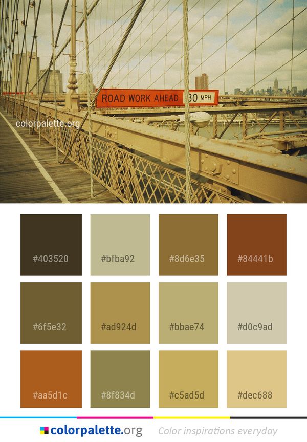 Bridge Fixed Link Wood Color Palette