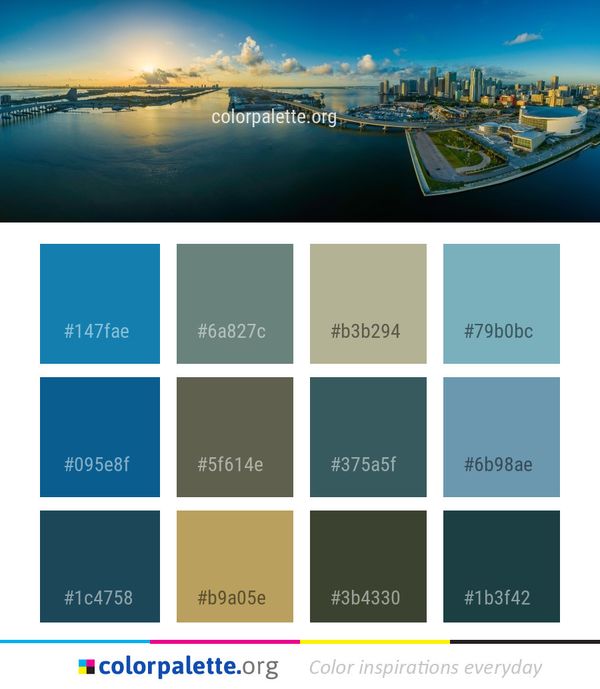 Cityscape Water Resources Color Palette