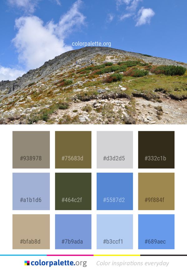 Mountainous Landforms Mountain Ridge Color Palette