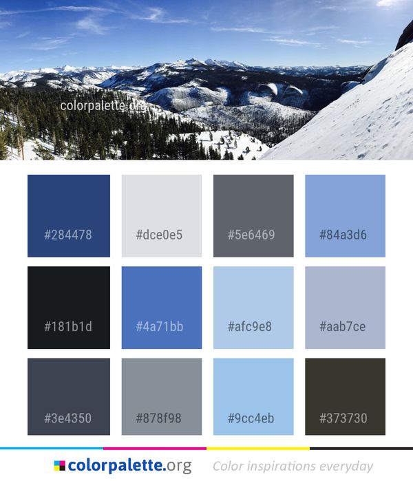 Mountainous Landforms Mountain Sky Color Palette