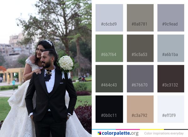 Photograph Woman Man Color Palette