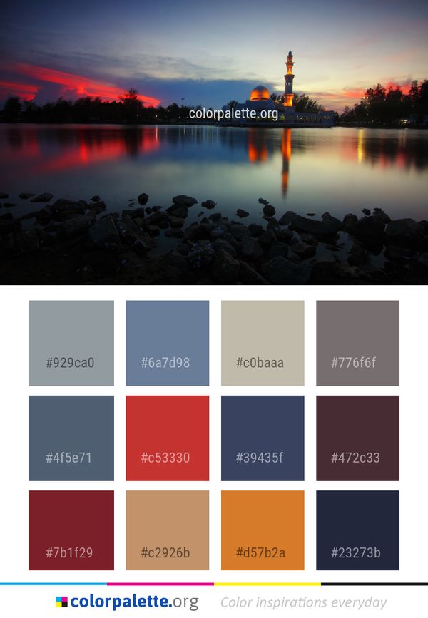 Reflection Nature Sky Color Palette