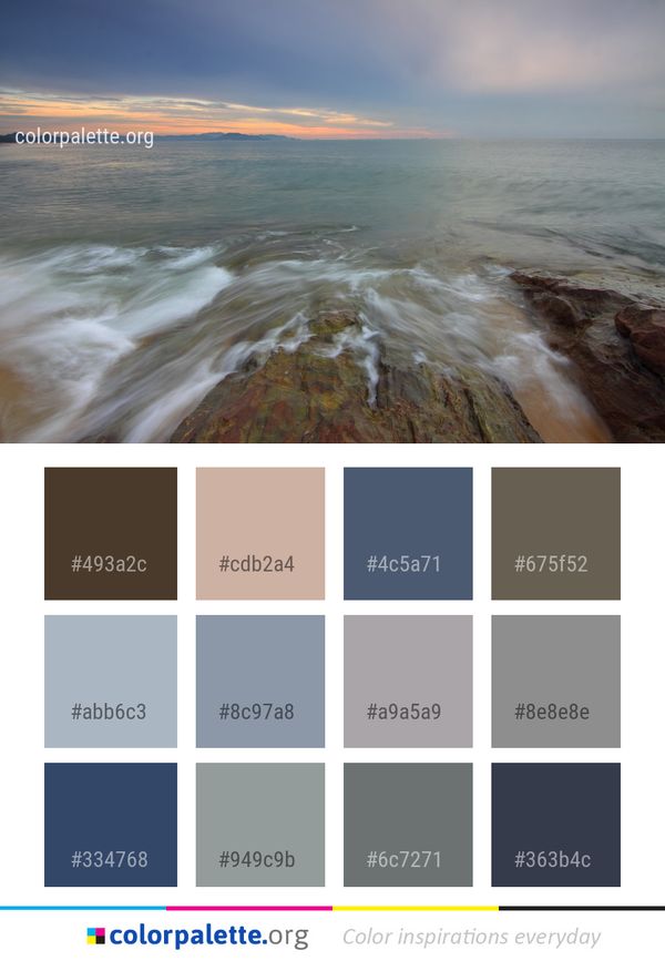 Sea Body Of Water Sky Color Palette