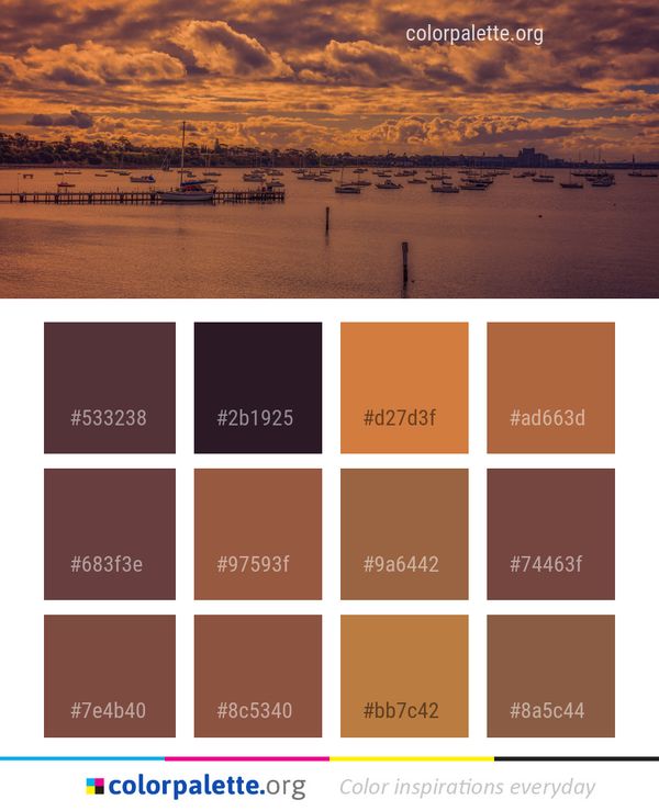 Sky Horizon Sunset Color Palette