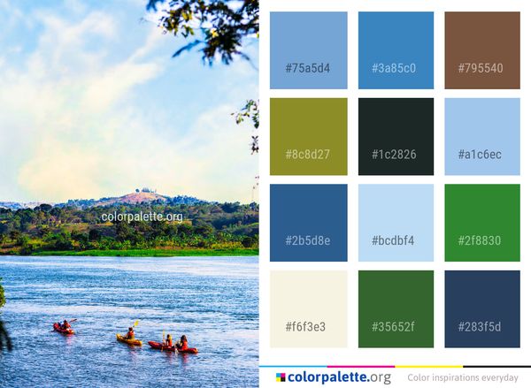 Sky Nature Water Color Palette
