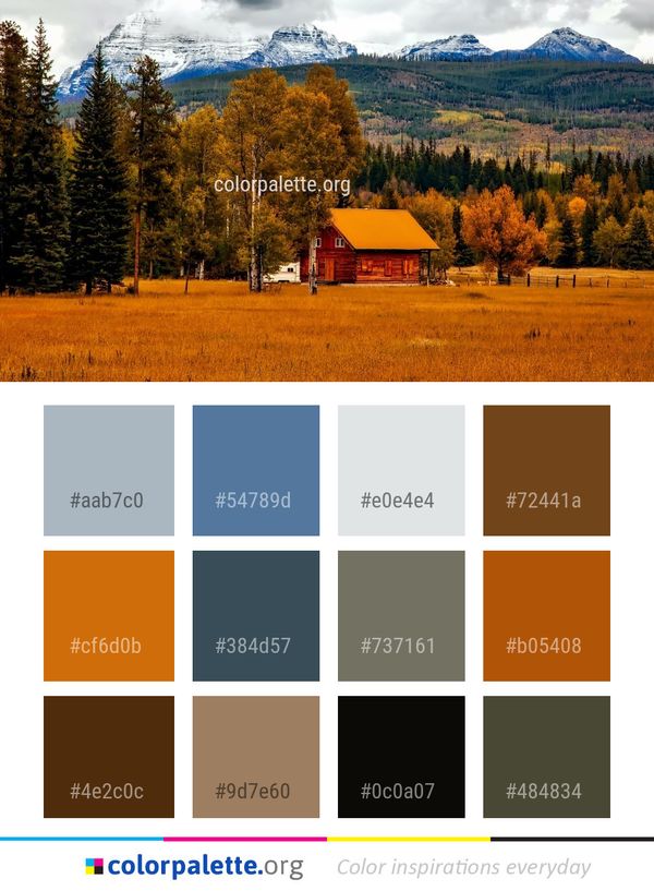 Nature Wilderness Leaf Color Palette