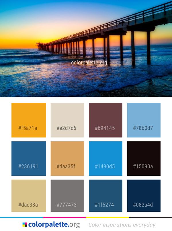 Pier Sea Horizon Color Palette