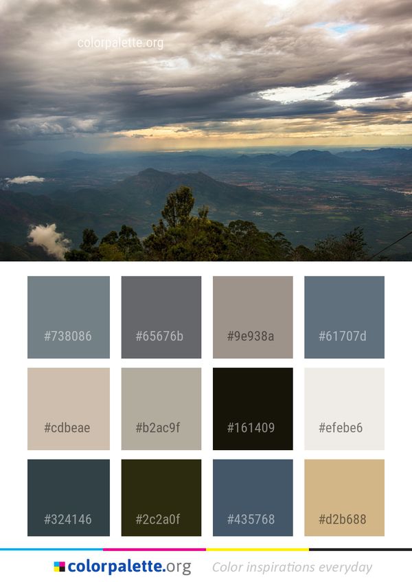 Sky Cloud Highland Color Palette