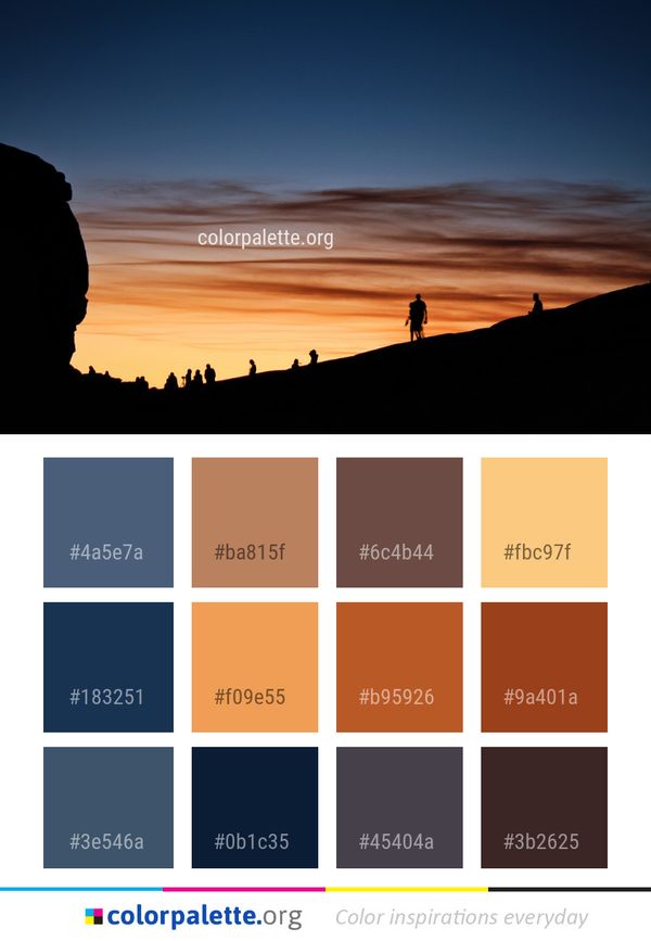 Sky Cloud Horizon Color Palette