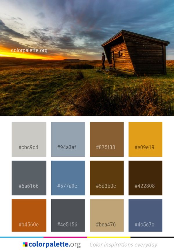 Sky Cloud Prairie Color Palette