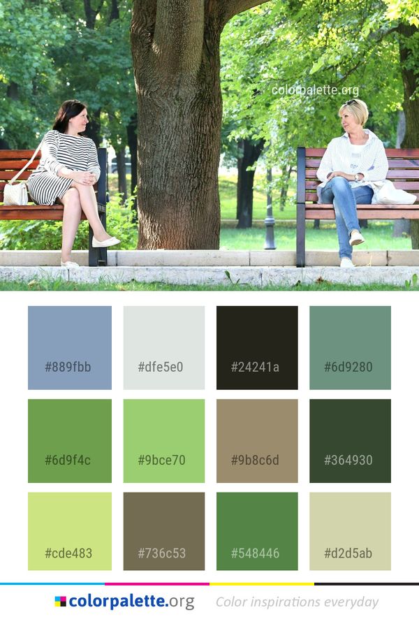 Photograph Green Nature Color Palette
