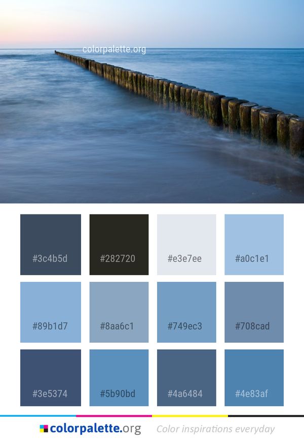 Sea Horizon Ocean Color Palette