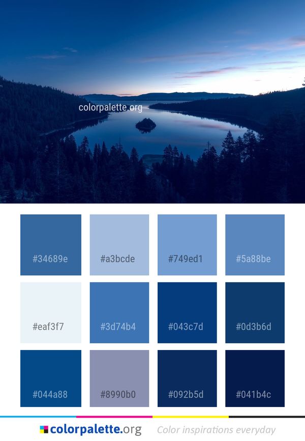 Sky Nature Reflection Color Palette