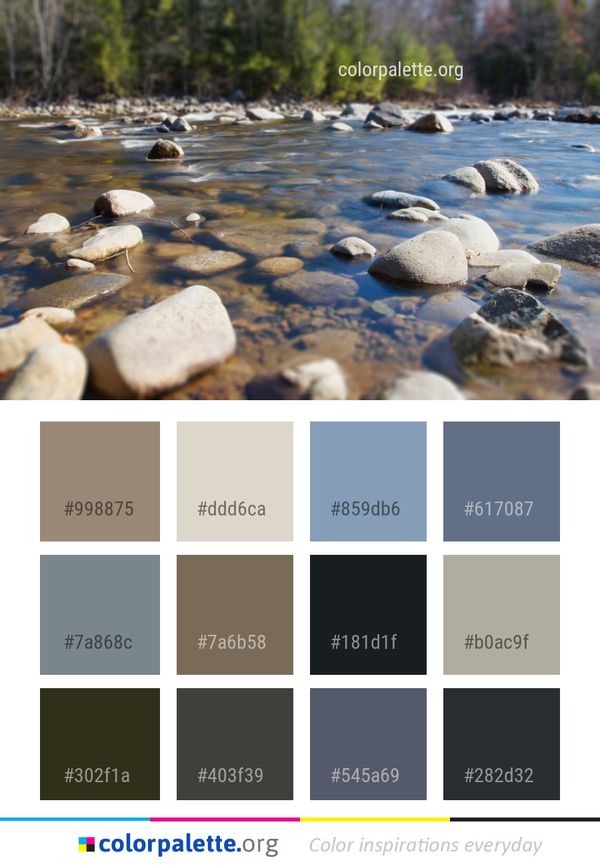 Water Body Of River Color Palette