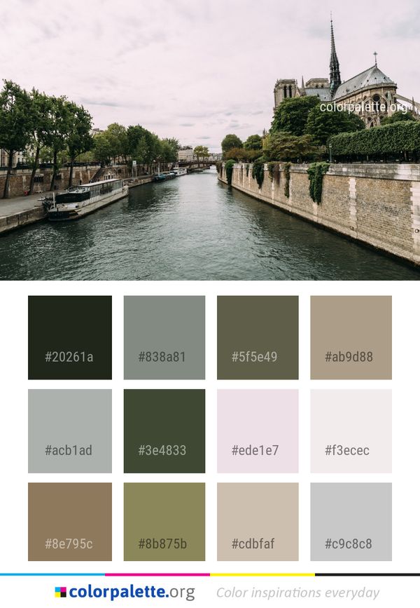 Waterway Body Of Water Canal Color Palette