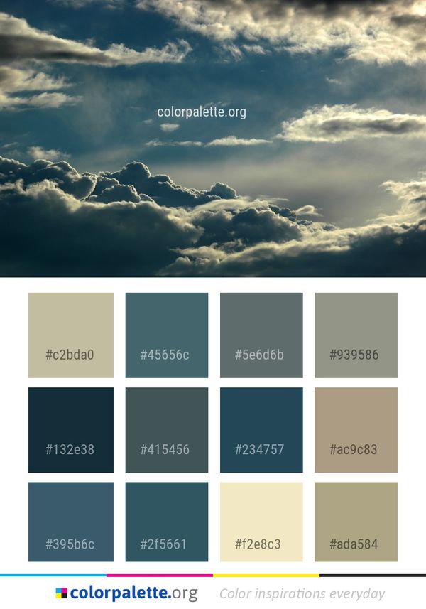 Sky Cloud Daytime Color Palette