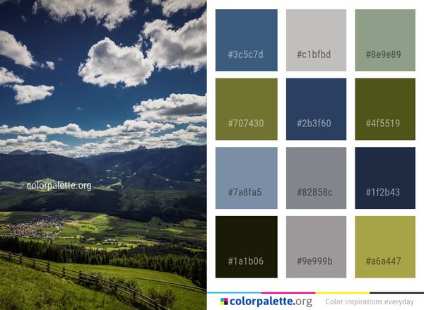 Sky Cloud Highland Color Palette