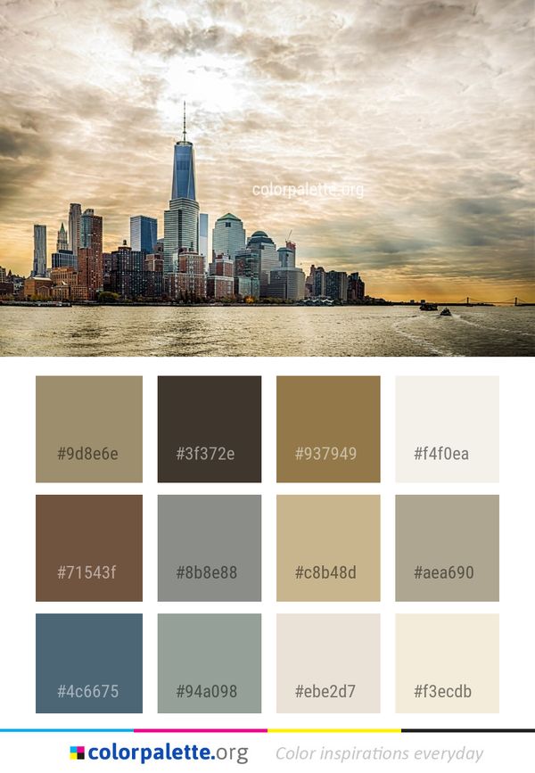 Skyline Sky Cityscape Color Palette