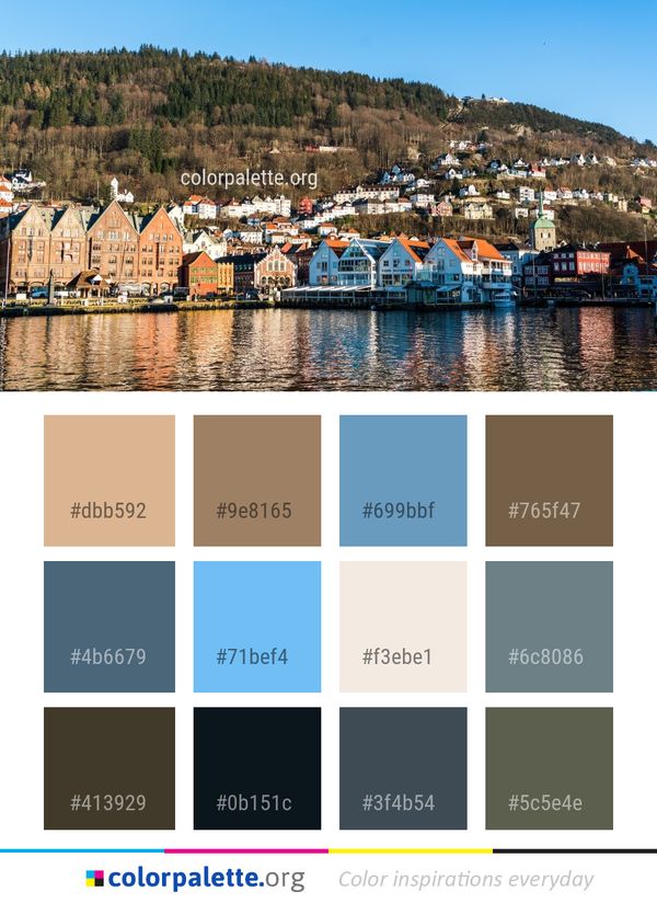 Water Reflection Sky Color Palette